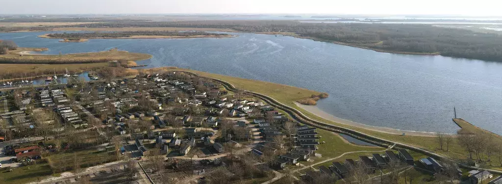 Vue aérienne camping de Lauwersoog